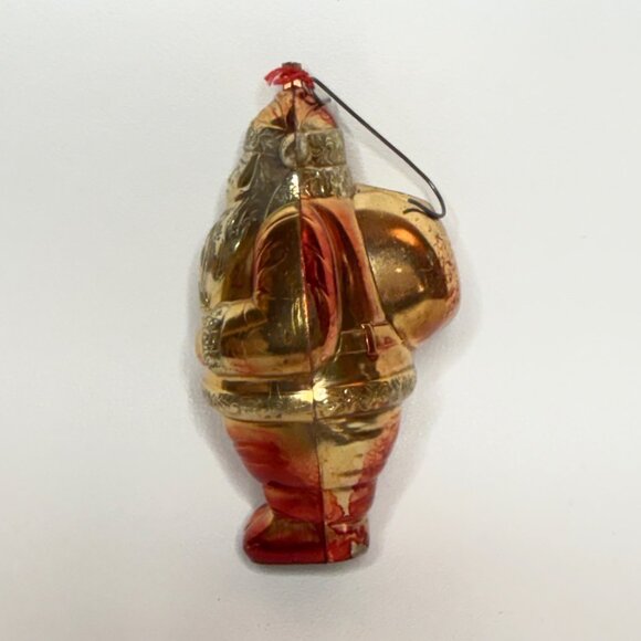 Vintage Santa Claus Christmas Ornament St. Nick Plastic Mid-Century - Picture 2 of 6